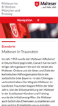 Mobile Screenshot of malteser-traunstein.de