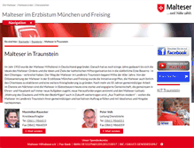 Tablet Screenshot of malteser-traunstein.de
